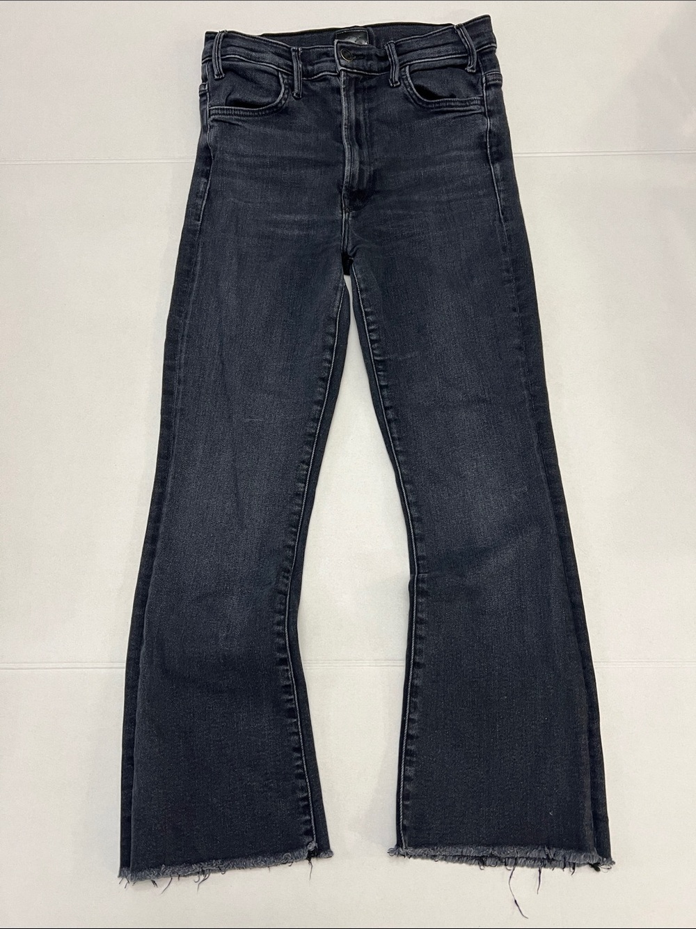 MOTHER THE HUSTLER ANKLE FRAY ENCOUNTER AT NIGHT WASH HIGH WAIST SIZE 29